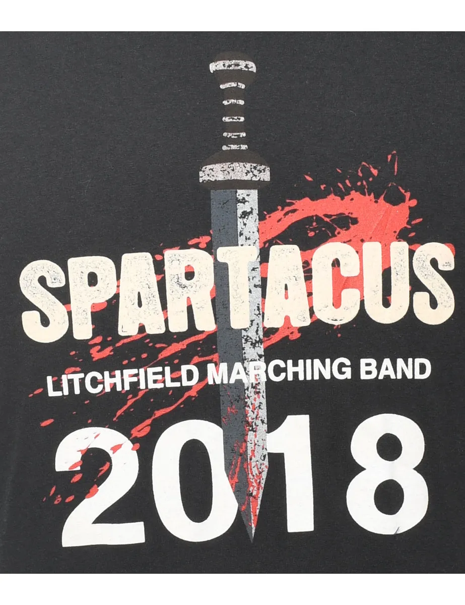 2000s Spartacus Printed T-shirt - M