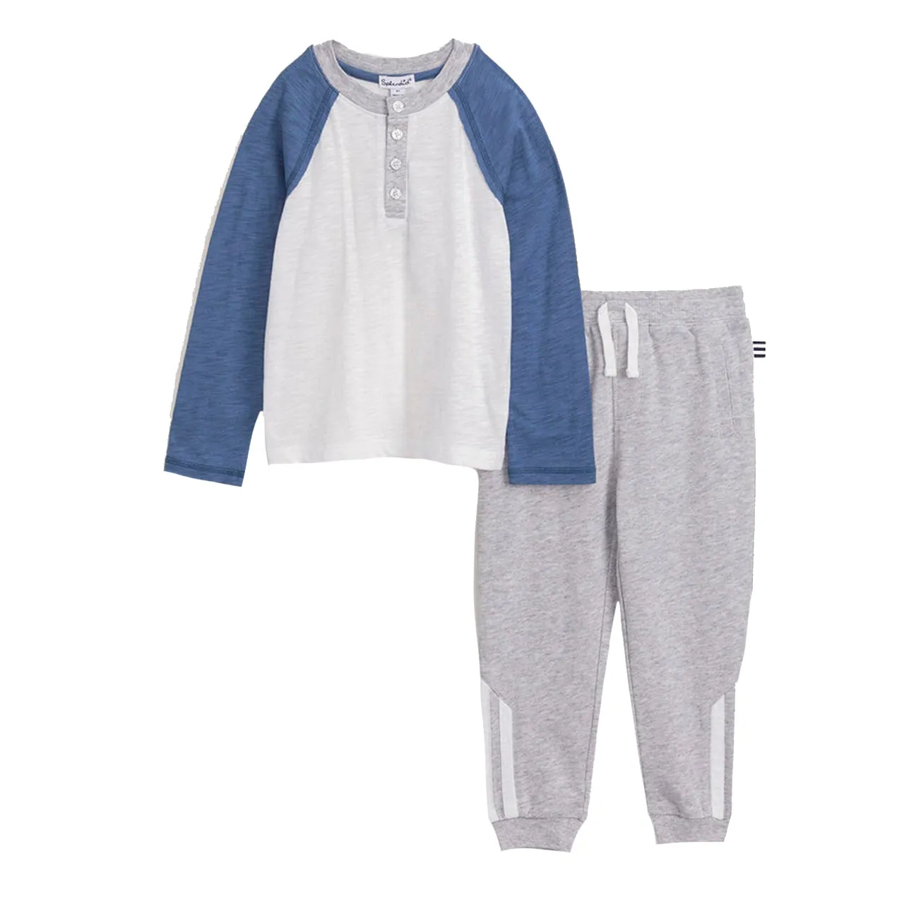 2pc Set Raglan Henley