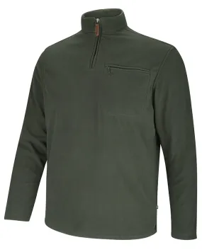 30% OFF HOGGS OF FIFE Islander 1/4 Zip Micro-Fleece Shirt - Men's - Dark Green - Size:  Large