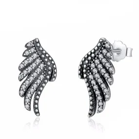 925 Sterling Silver Phoenix Feather Earring