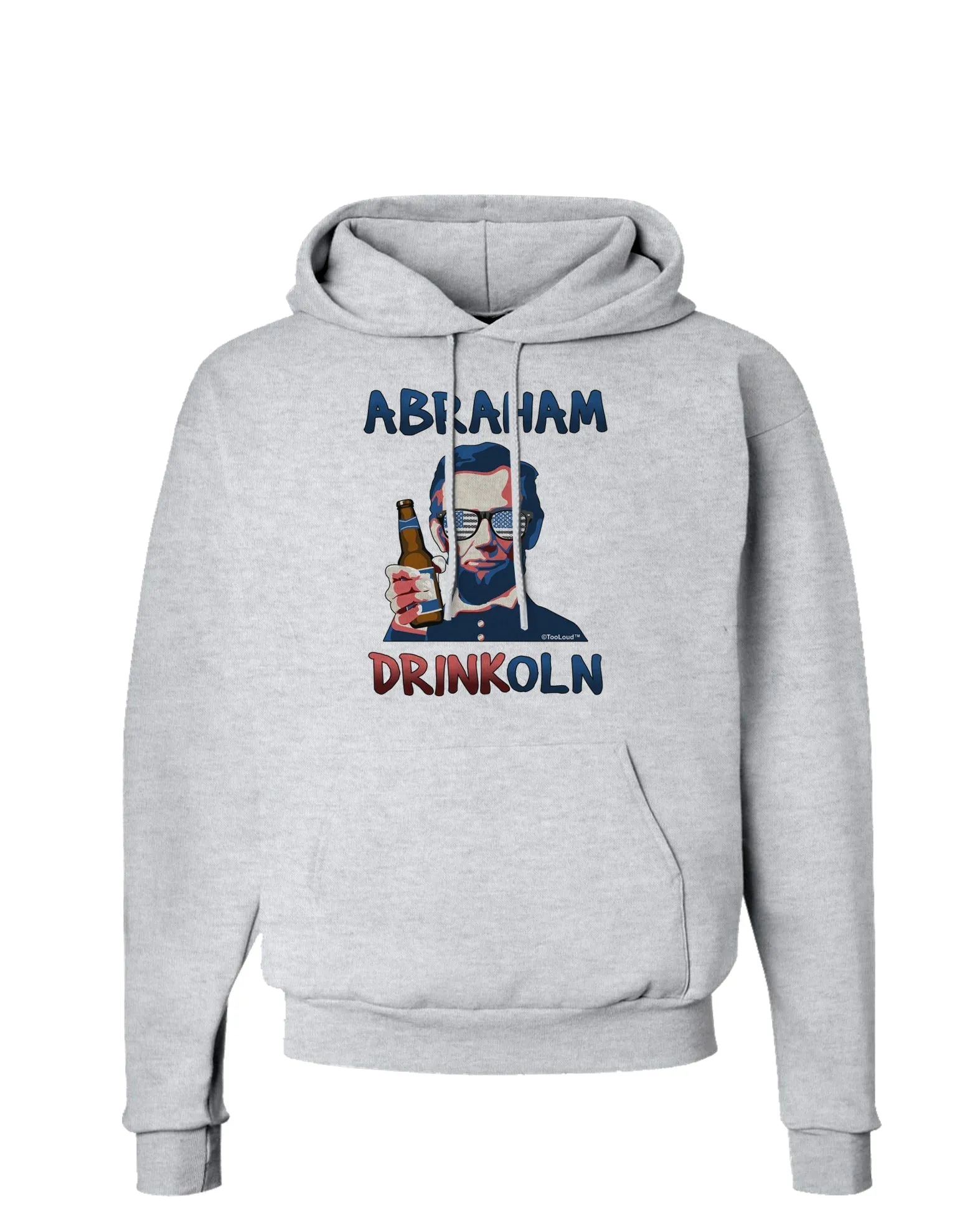 Abraham Drinkoln with Text Hoodie Sweatshirt