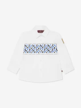 Aigner Baby Boys Logo Print Shirt in White