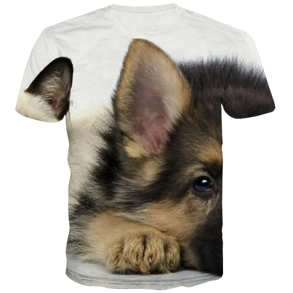 animal shirtdocile pets tee shirtcat and dog Cool art costume men