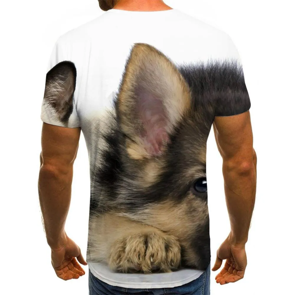 animal shirtdocile pets tee shirtcat and dog Cool art costume men