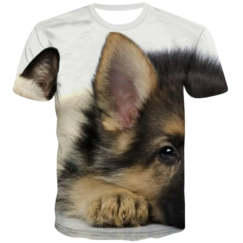 animal shirtdocile pets tee shirtcat and dog Cool art costume men