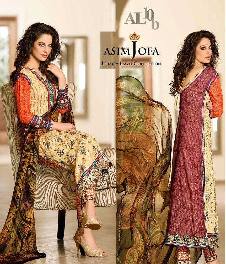 Asim Jofa Luxury Lawn Collection '15 - 10B