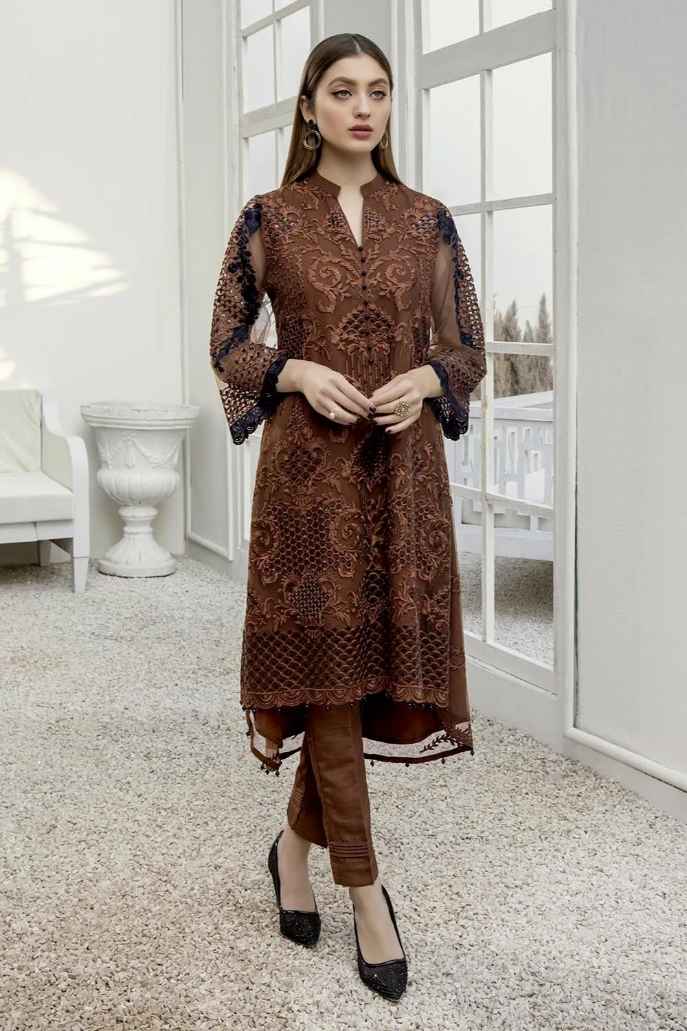 Azure Luxury Formal Kurtis 2021 – Autumn Hues