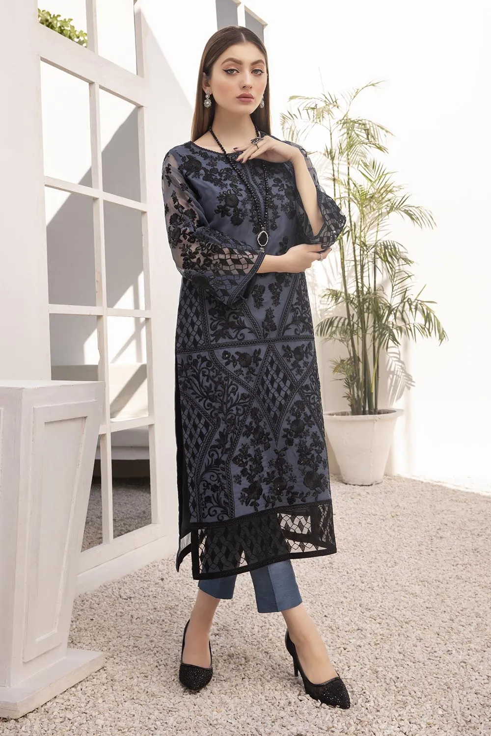 Azure Luxury Formal Kurtis 2021 – Mystic Grey