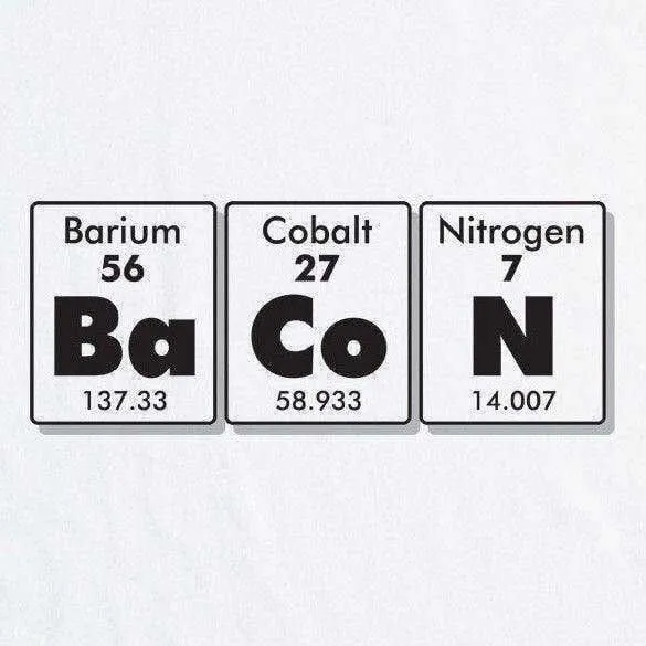 Bacon Periodic Table T-Shirt