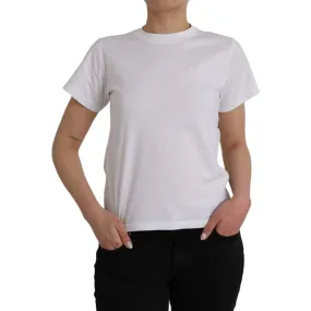 Balenciaga White Cotton Crew Neck Short Sleeves T-shirt