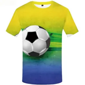 Ball T shirts Men Russia Tshirts Cool Colorful Shirt Print Short Sleeve Punk Rock Men women Tee O-neck Sport