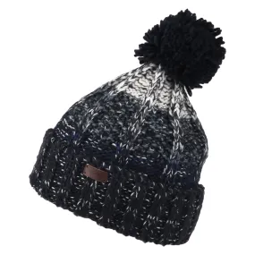 Barbour Hats Harlow Chunky Knit Bobble Hat - Navy Blue