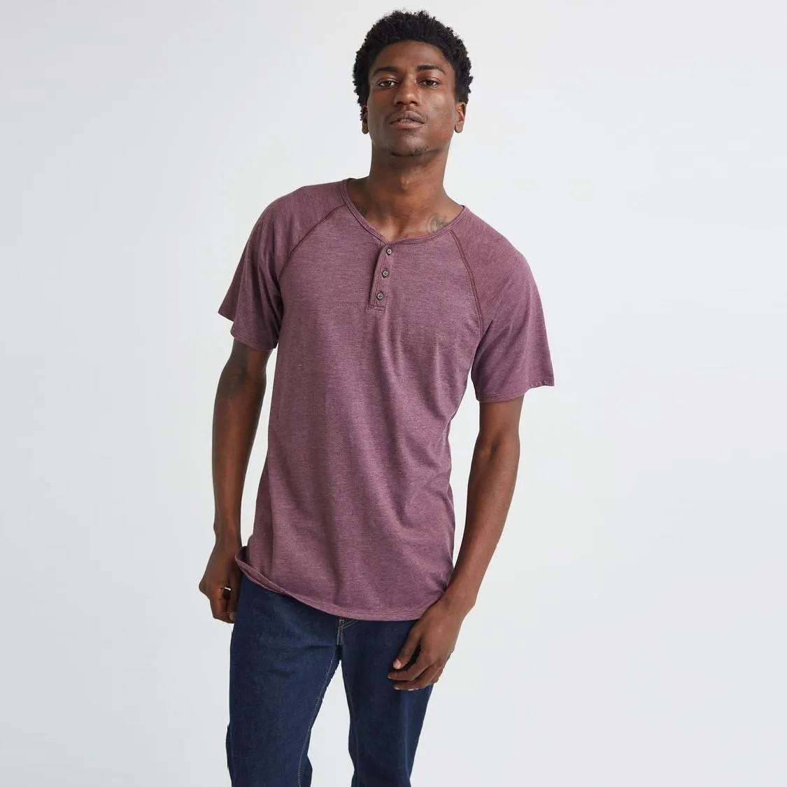 Baseball Henley Tee (Fig)