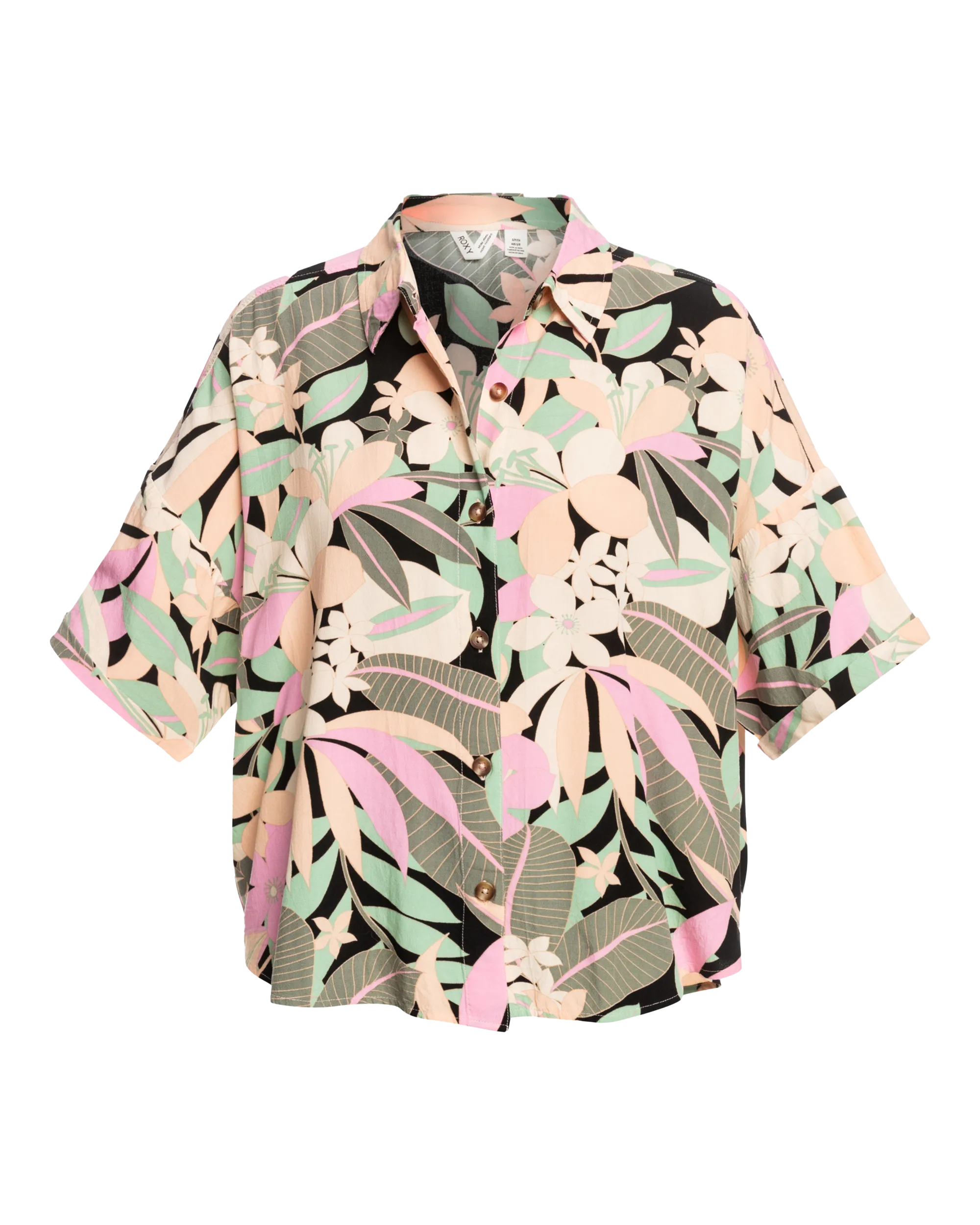 Beach Nostalgia Shirt in Anthracite Palm