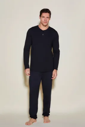 Bella Men's Henley & Jogger Set Black