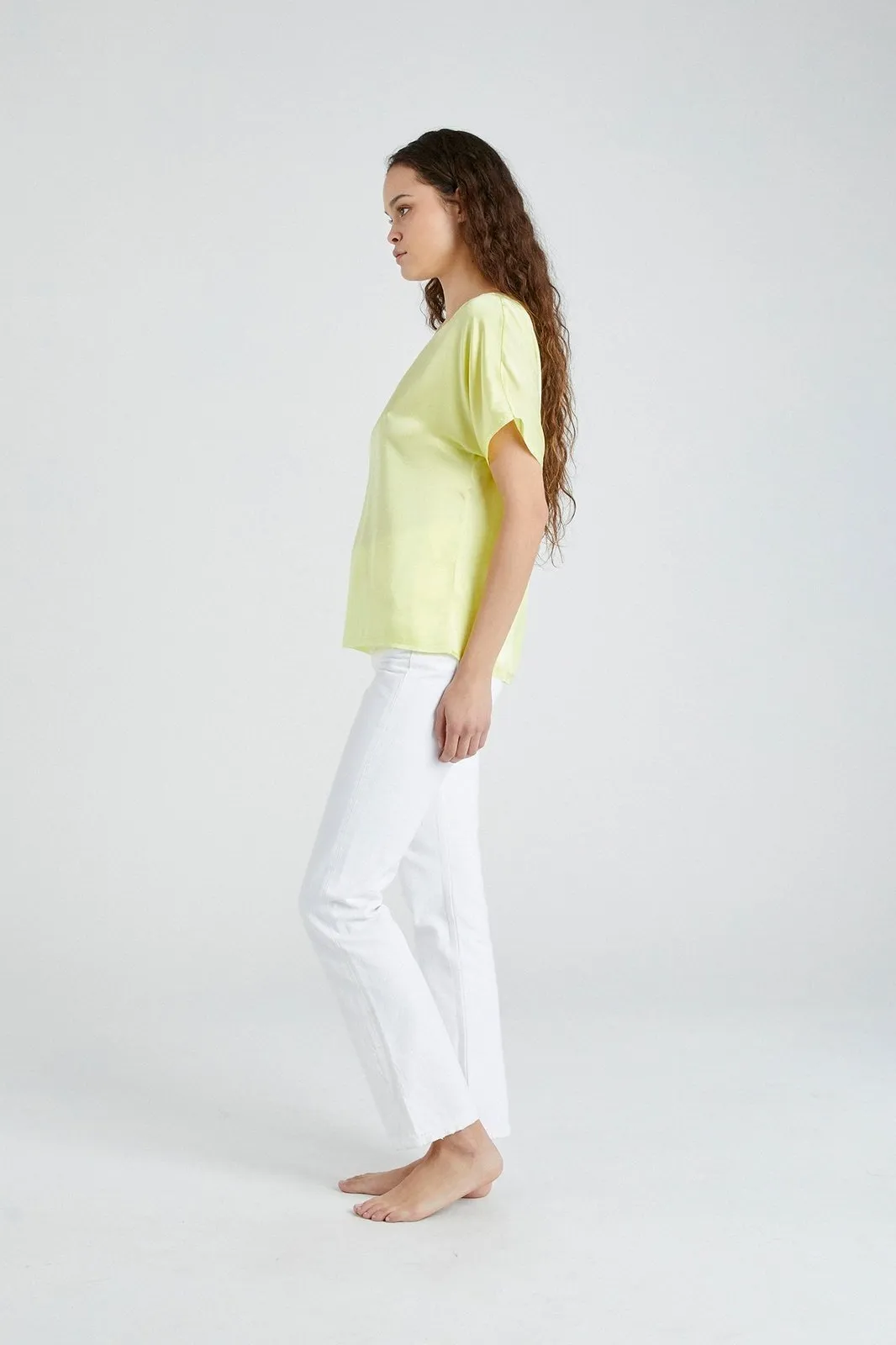   Beryll Erica Silk Shirt | Lemon