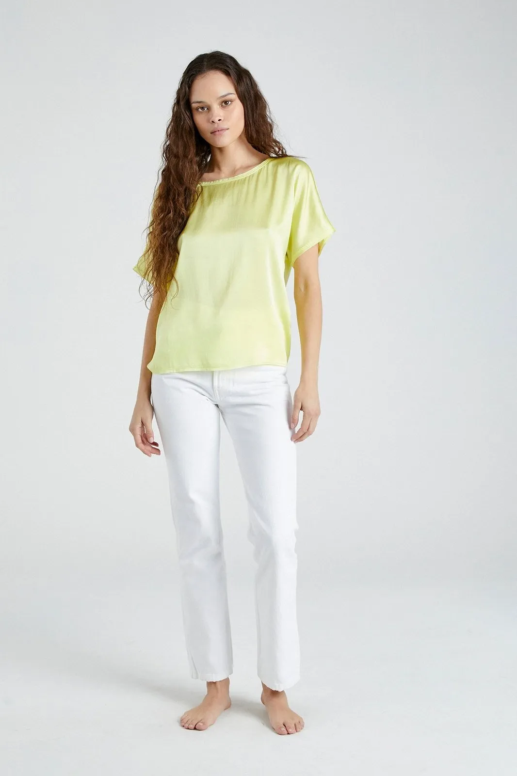   Beryll Erica Silk Shirt | Lemon