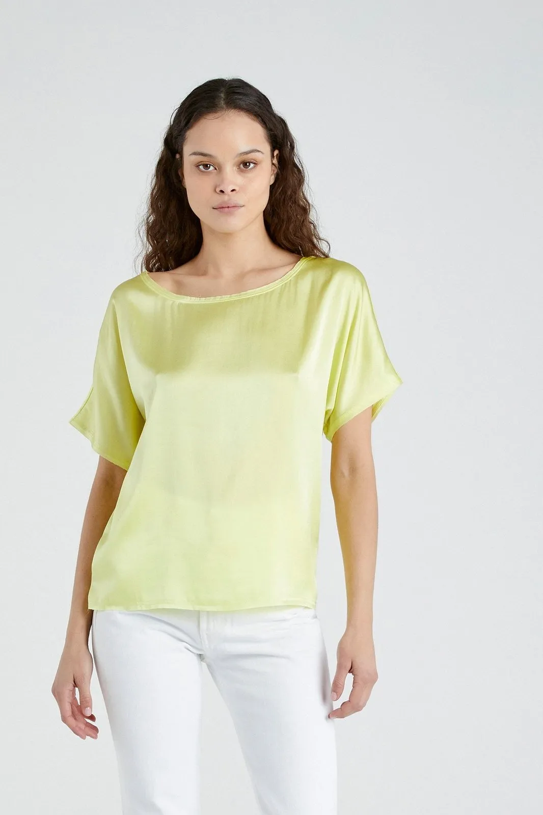   Beryll Erica Silk Shirt | Lemon