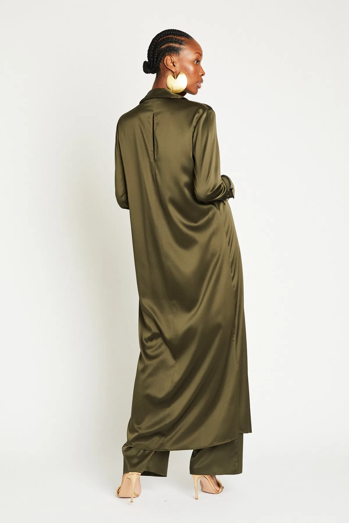   Beryll Veruschka Silk Dress | Olive