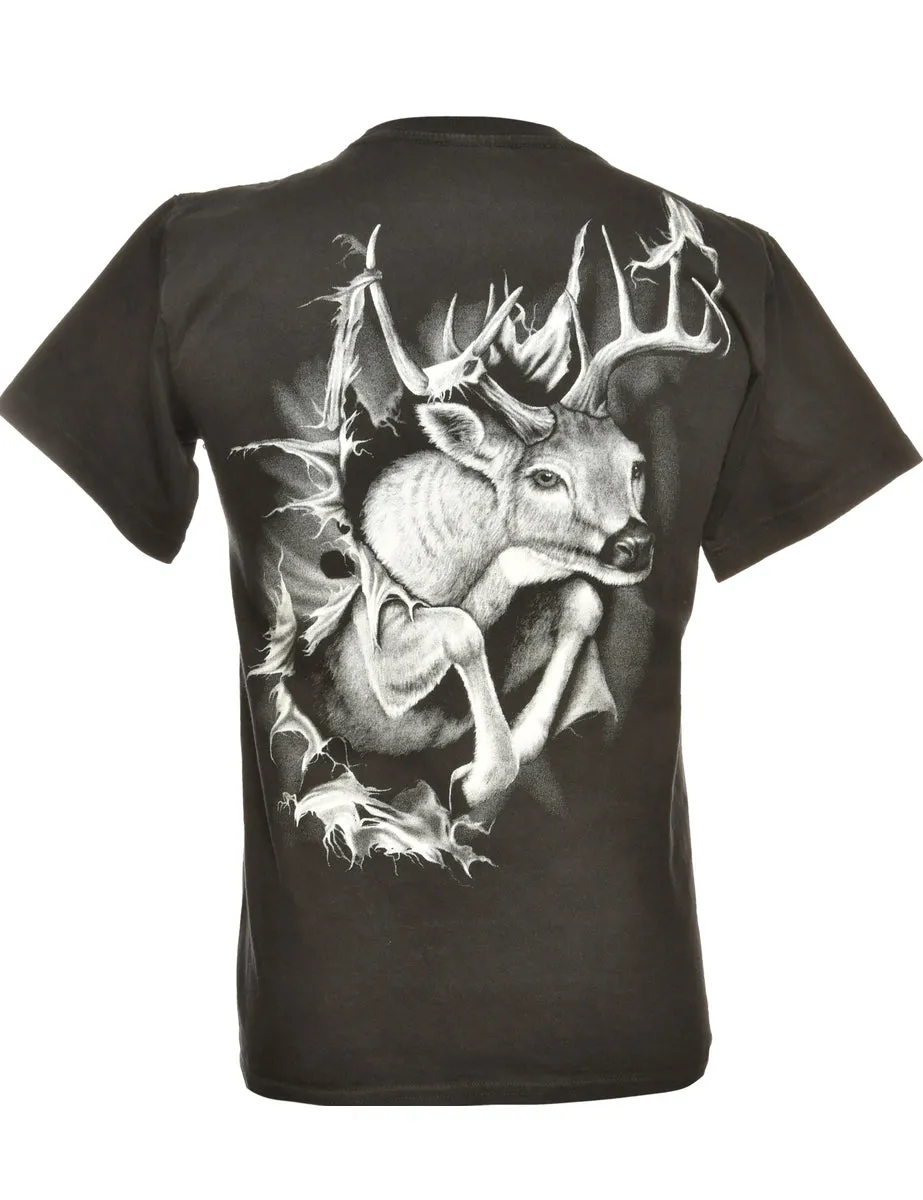 Black Animal T-shirt - M