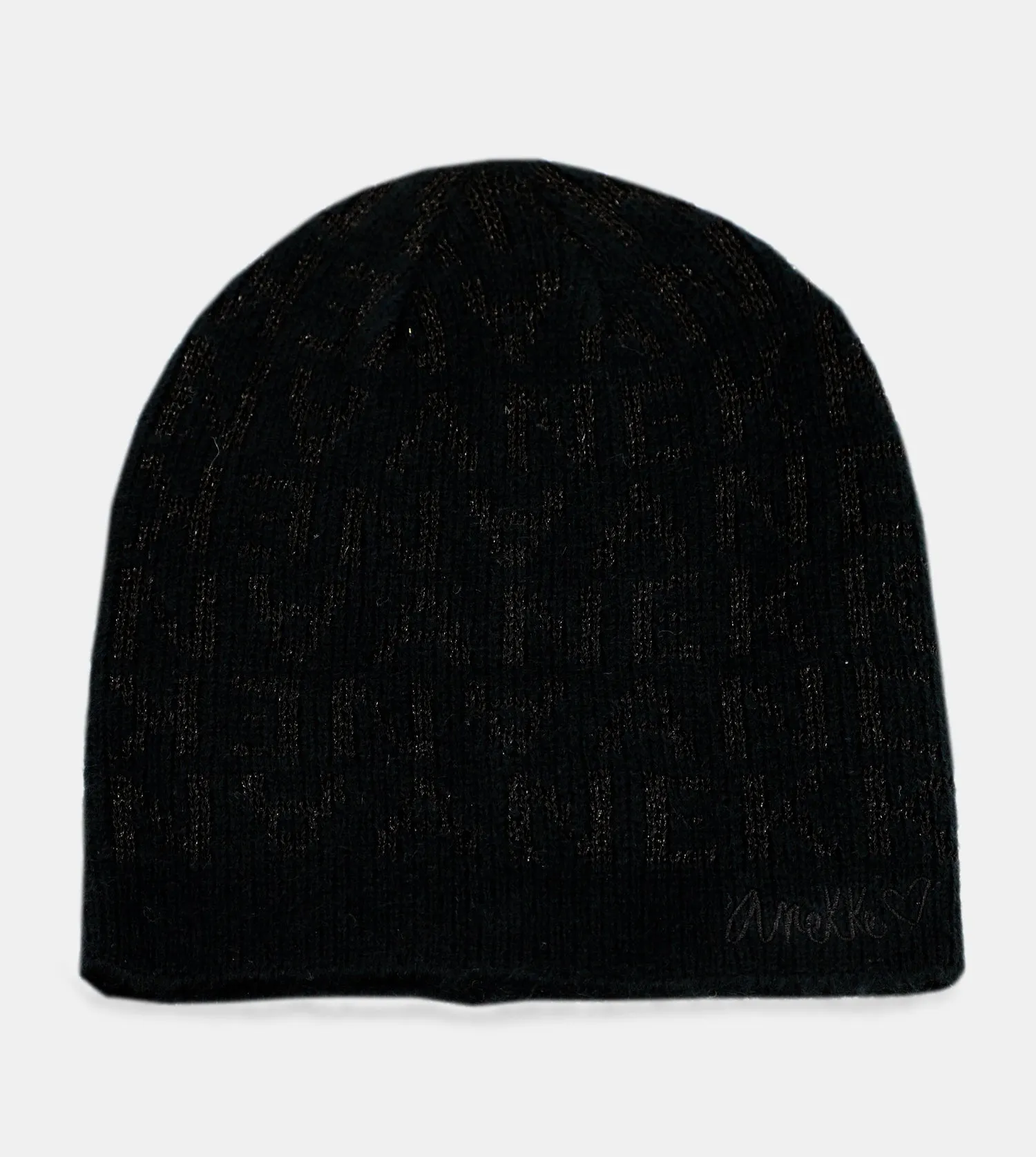 Black Contemporary Knit Hat