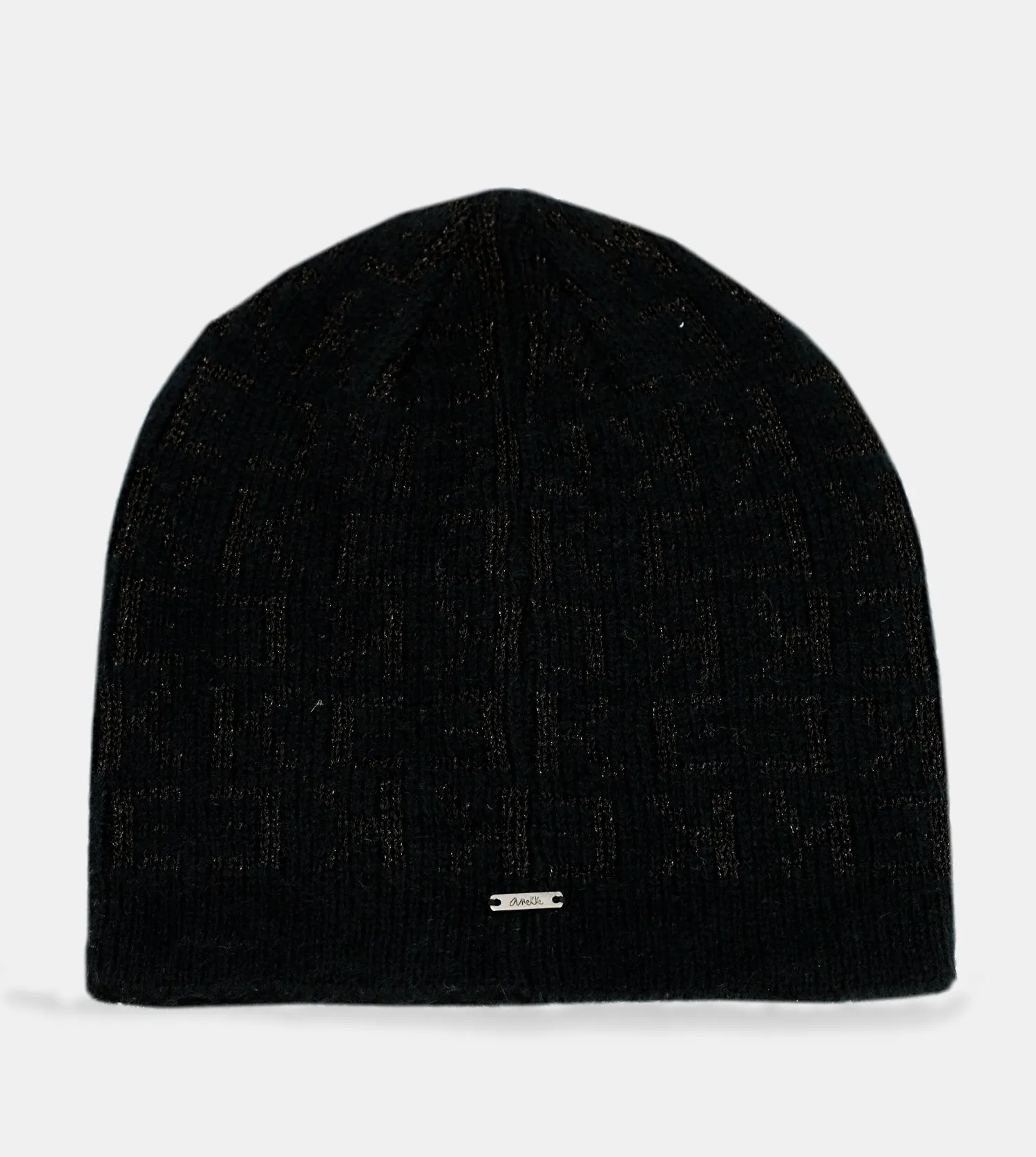 Black Contemporary Knit Hat