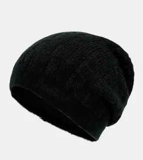 Black Contemporary Knit Hat