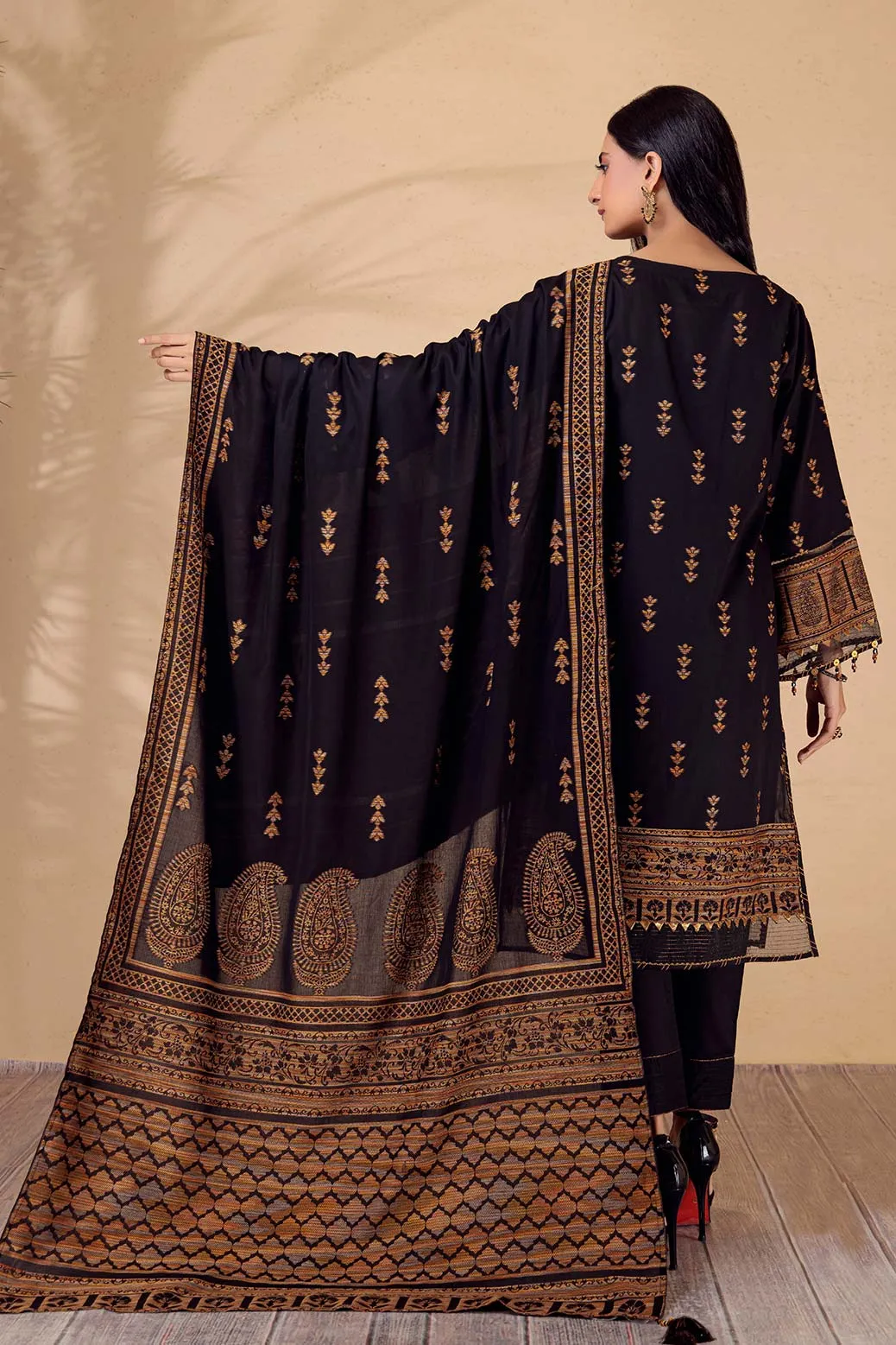 BLACK-JACQUARD-3 PIECE (AV2N223P02)