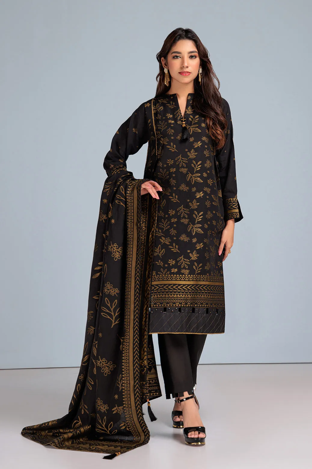 BLACK-JACQUARD-3 PIECE (RBN233P19A)