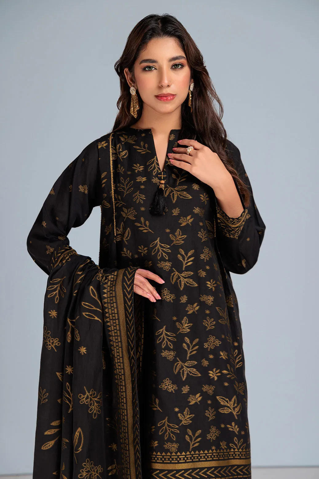 BLACK-JACQUARD-3 PIECE (RBN233P19A)