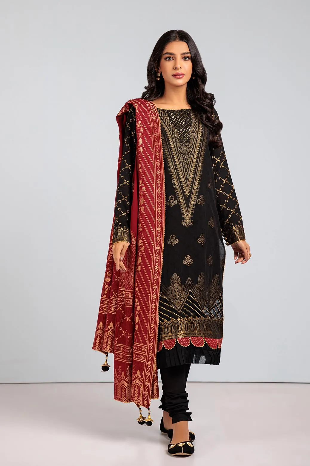 BLACK-JACQUARD-3 PIECE (SBN233P10)