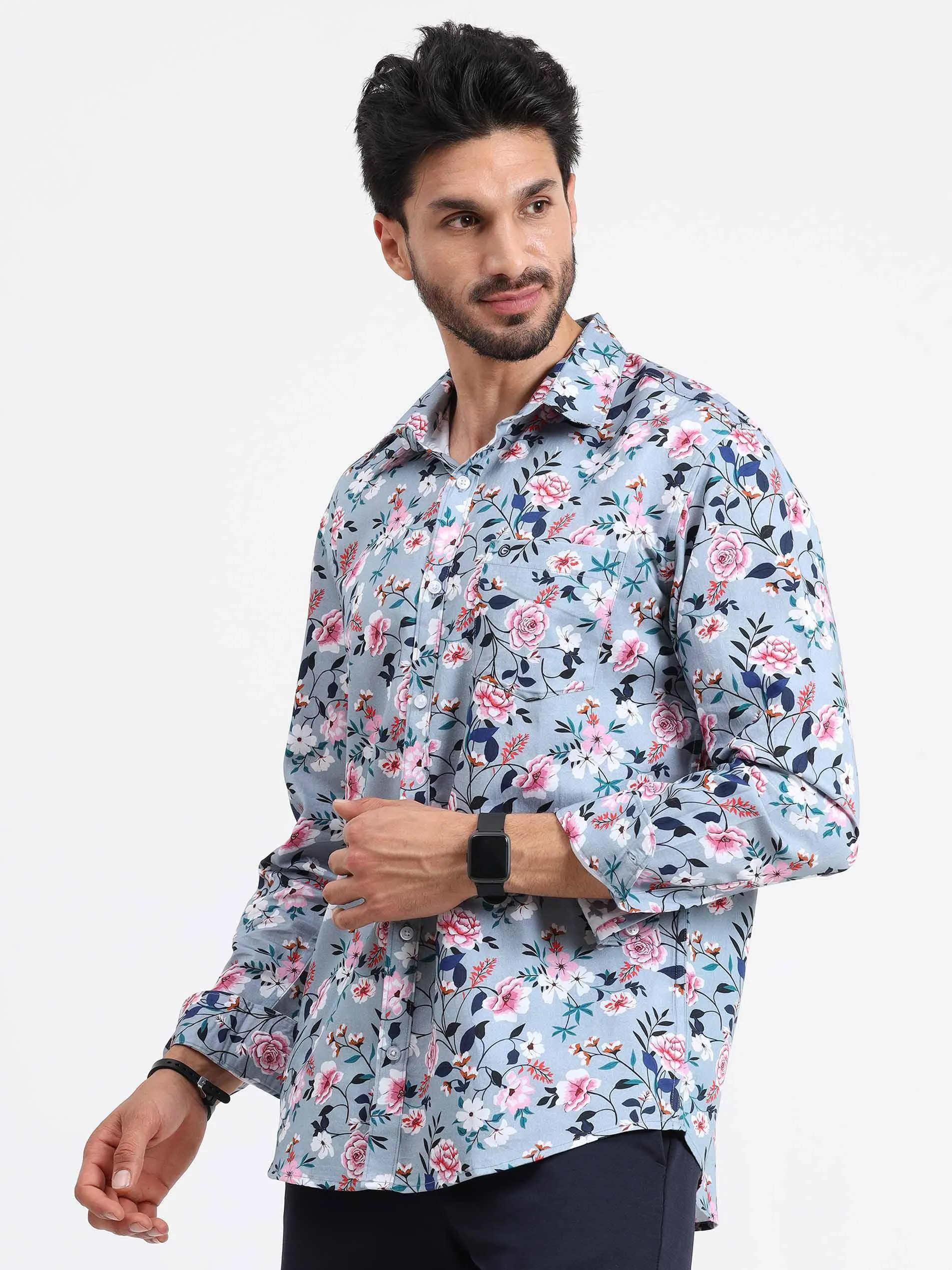 Blossom Printed Full Sleeve Shirt