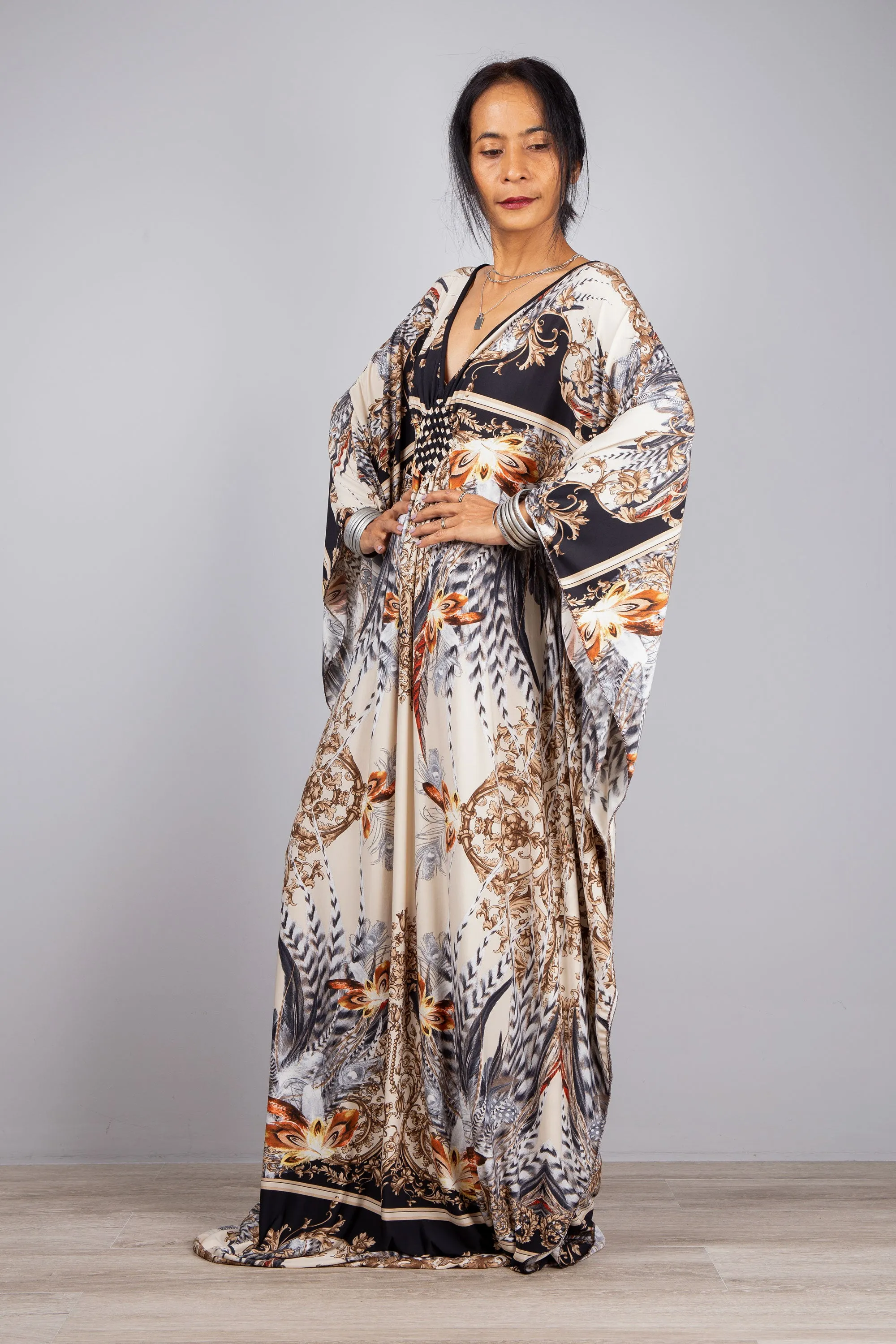 Boho Kaftan Frock Dress