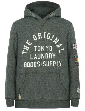 Boys K-Timberfield Pullover Hoodie In Hunter Green - Tokyo Laundry Kids