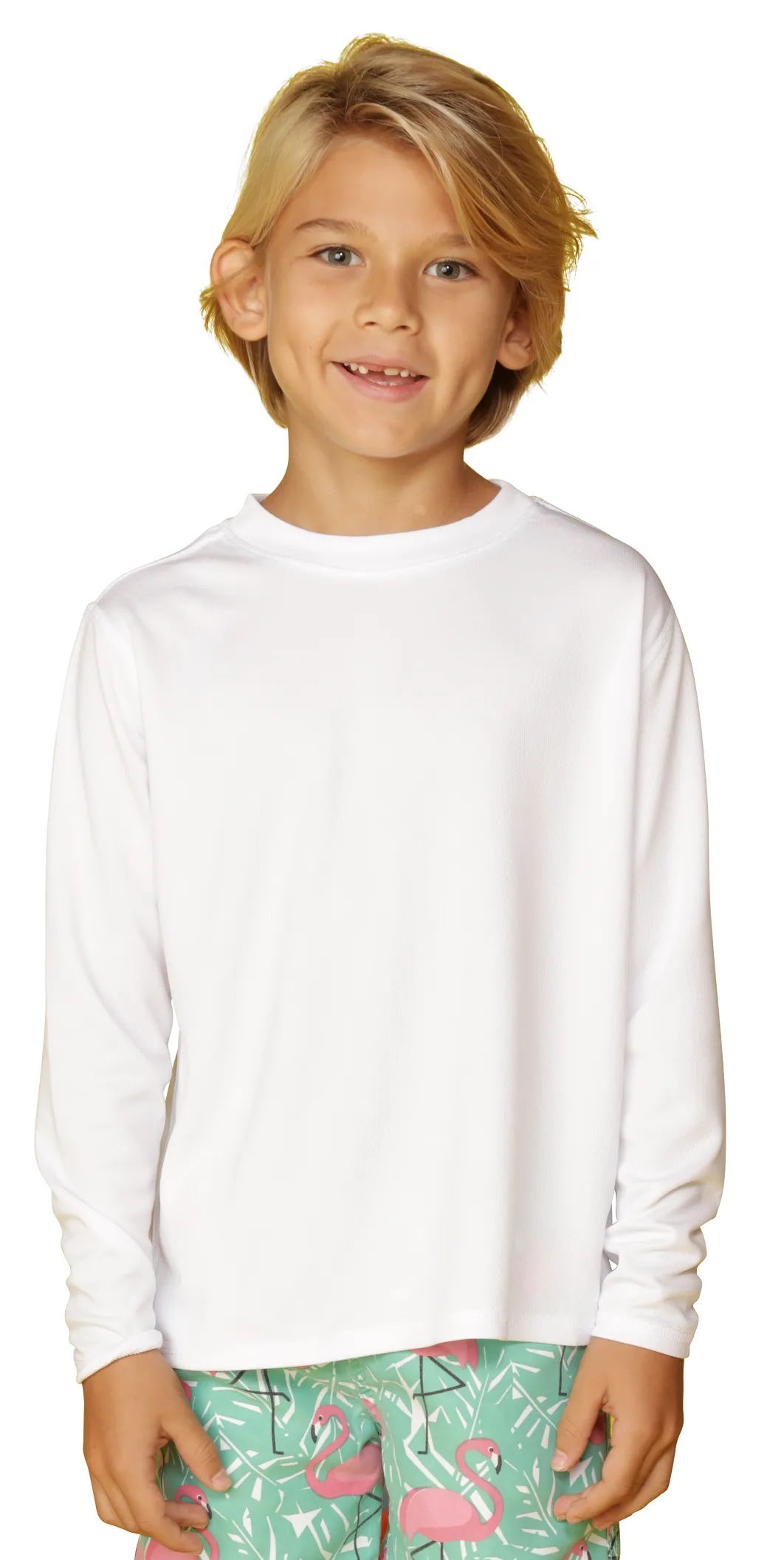 Boys loose fit sun shirts in vibrant nine colors