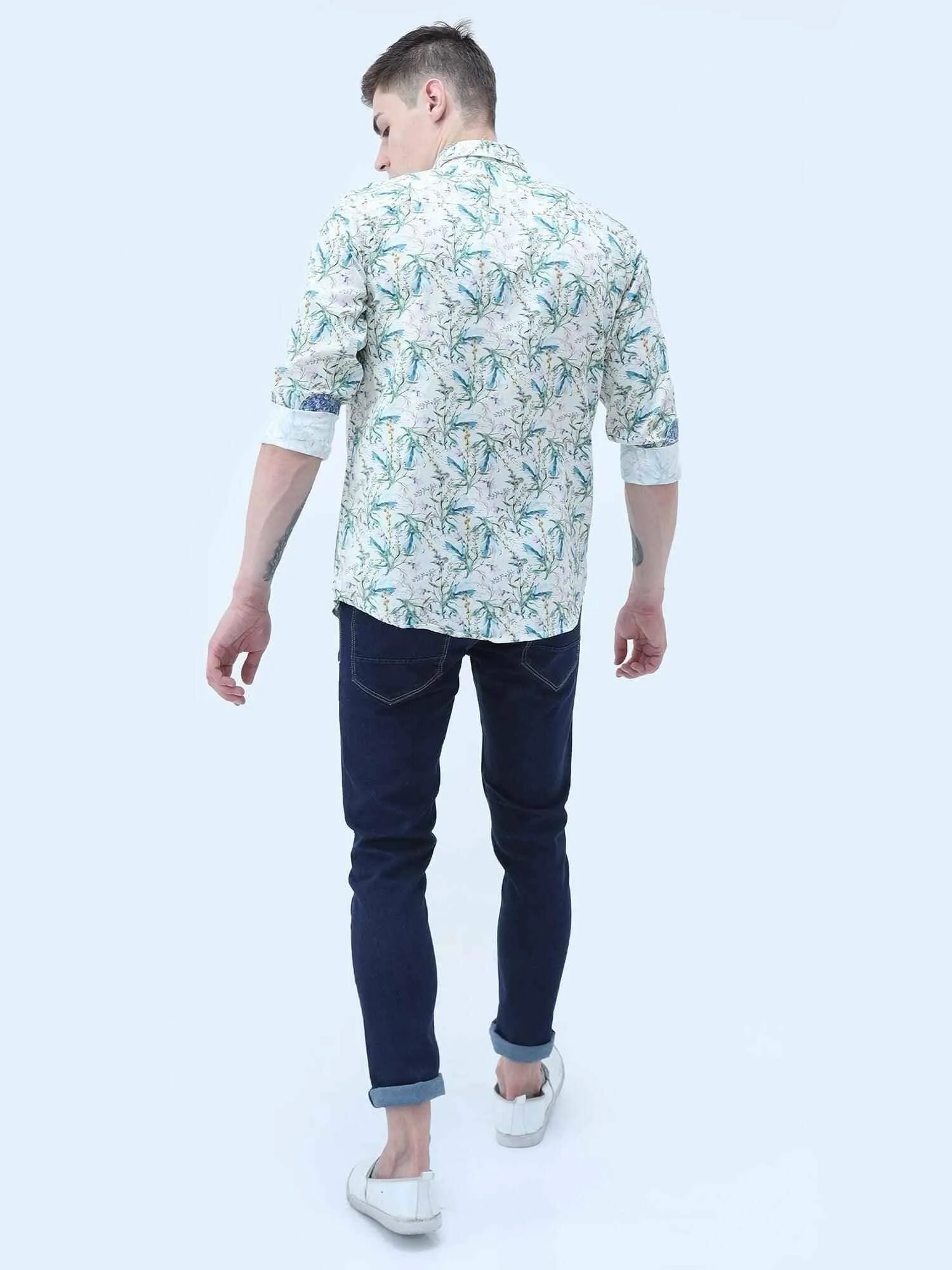 Budding Beauty Digital Printed Full Shirt