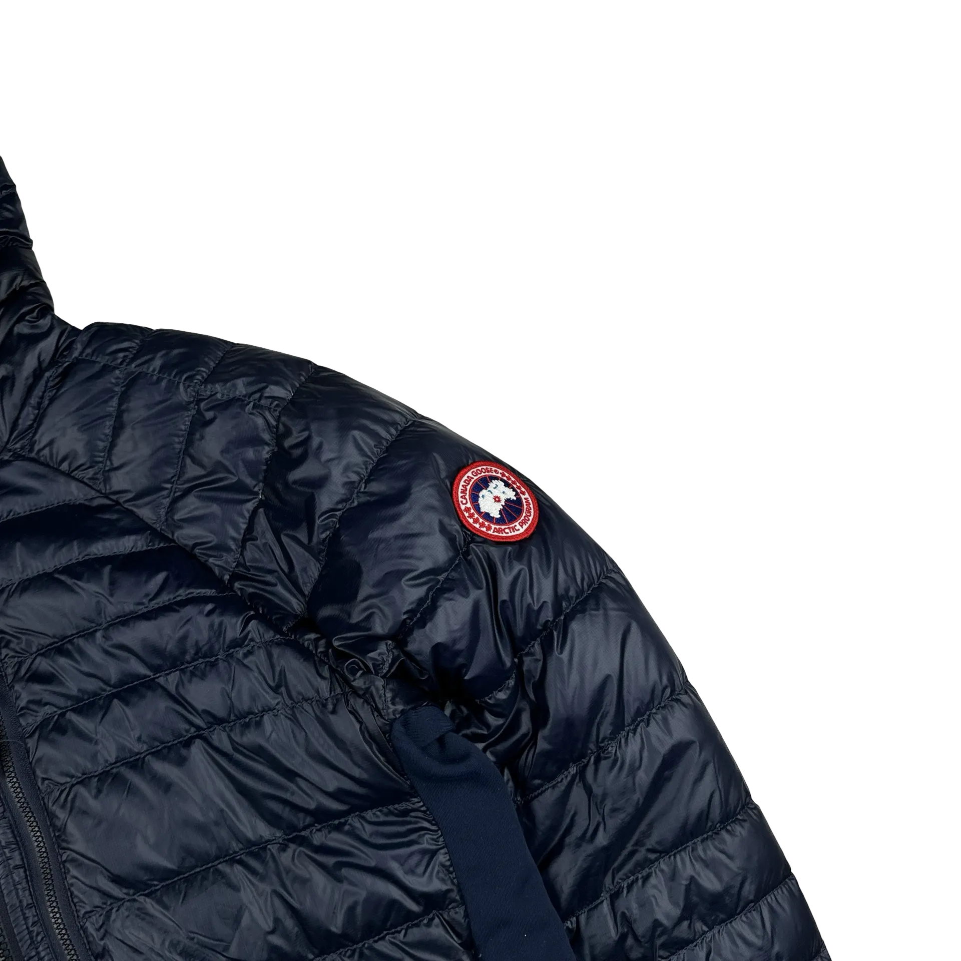 Canada Goose Navy Premium Down Hybridge Puffer Jacket - Large