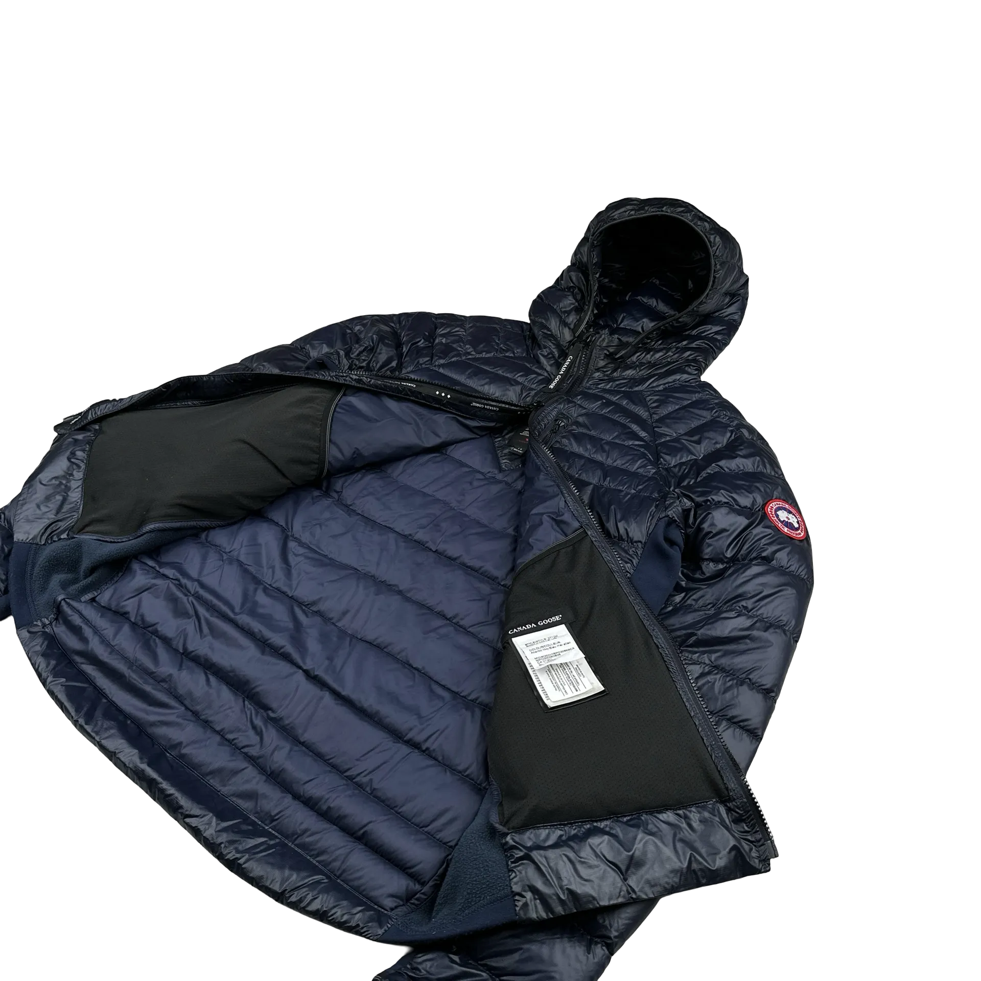 Canada Goose Navy Premium Down Hybridge Puffer Jacket - Large