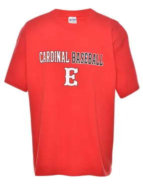 Cardinal Baseball Printed T-shirt - L