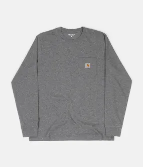 Carhartt Long Sleeve Pocket T-Shirt - Grey Heather