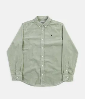 Carhartt Madison Cord Shirt - Frosted Green / Black