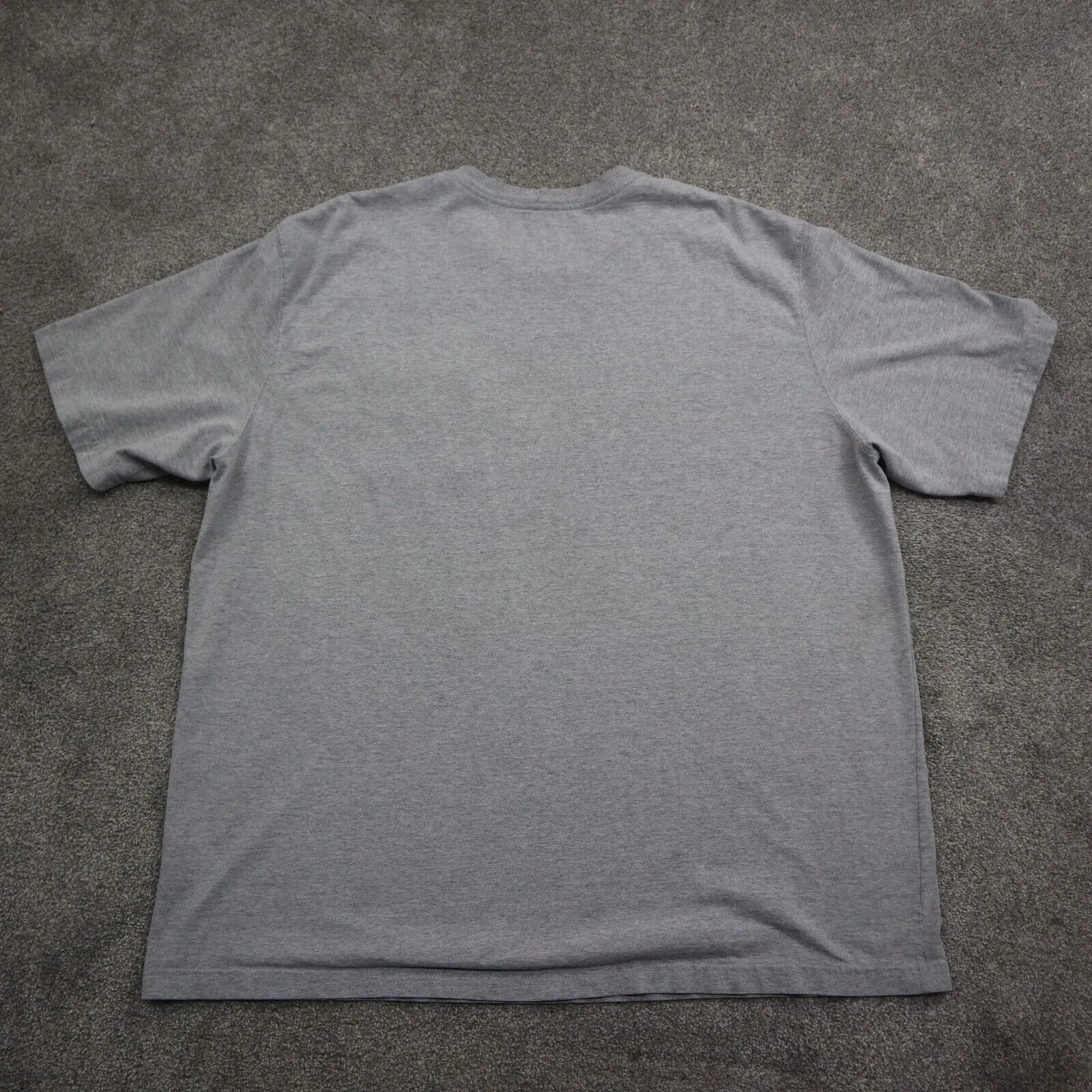 Carhartt Mens Casual T Shirt Short Sleeves Crew Neck Tee Logo Gray Size 2XL