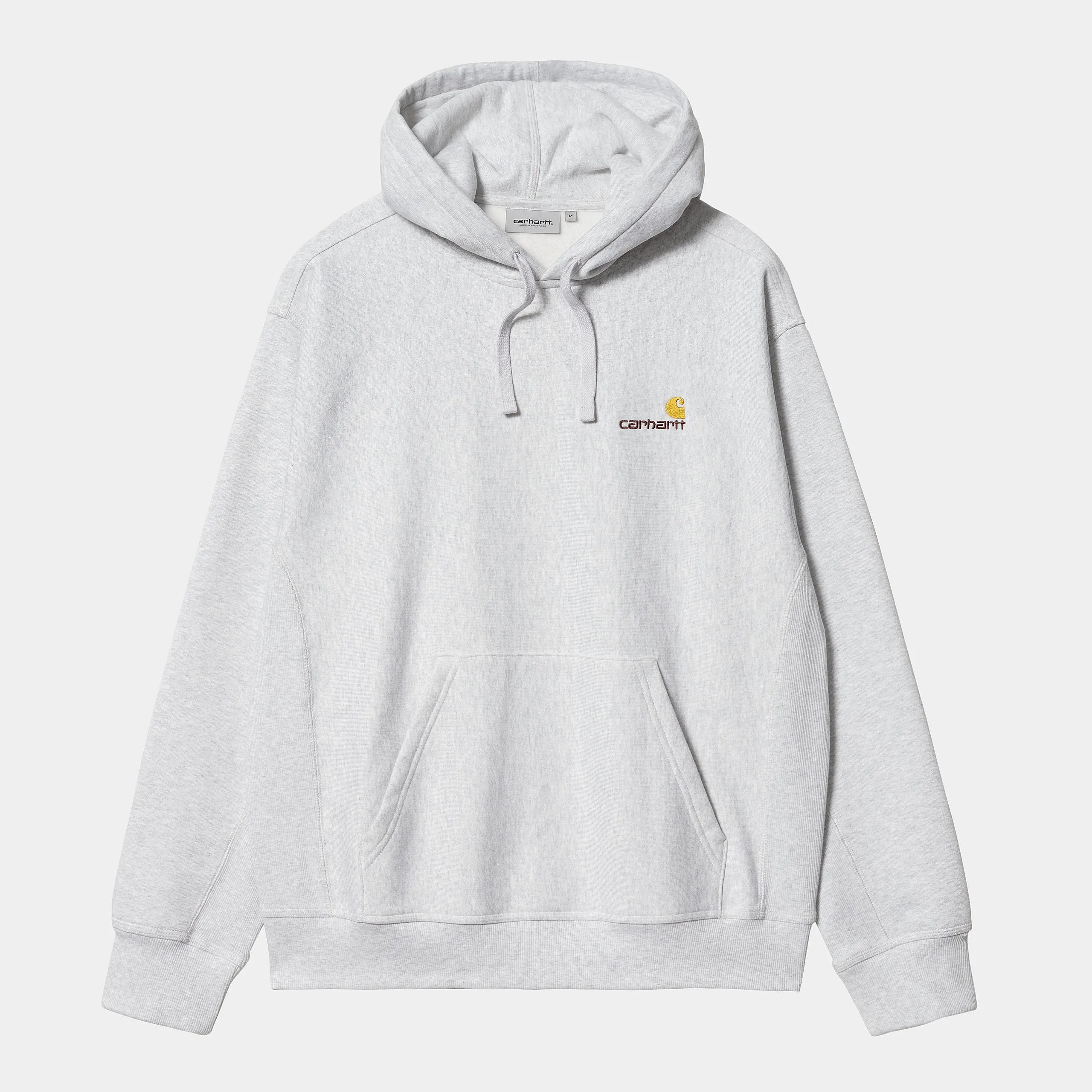 Carhartt WIP - American Script Pullover Hooded Sweatshirt - Ash Heather