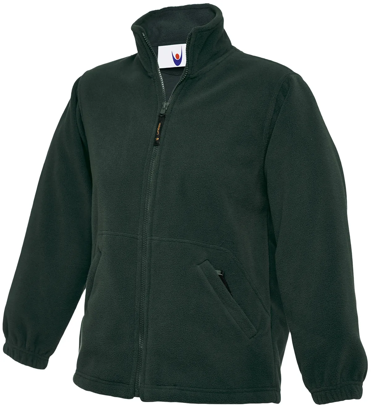 Childrens Classic Full Zip Fleece Jacket | Bottle Green