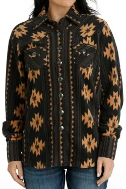 Cinch Women's Southwest Print Polar Fleece Shirt Jacket