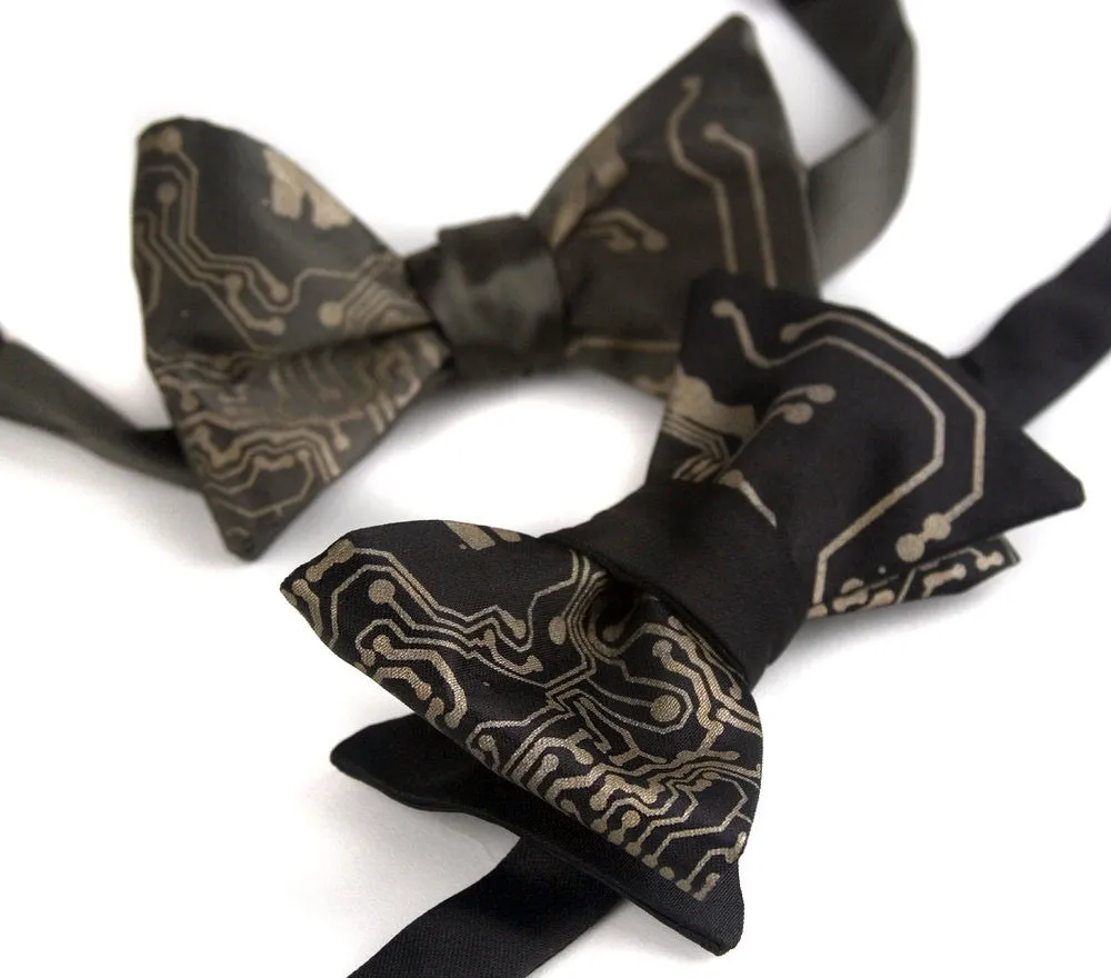 Circuit Board Bow Tie, Short Circuit printed bowtie