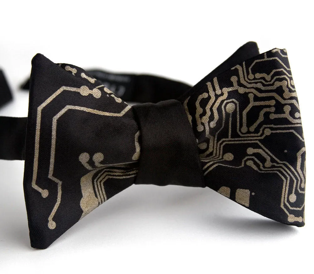 Circuit Board Bow Tie, Short Circuit printed bowtie