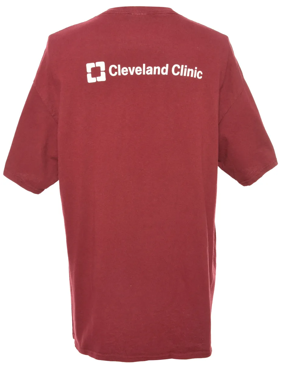 Cleveland Maroon & Yellow  T-shirt - M