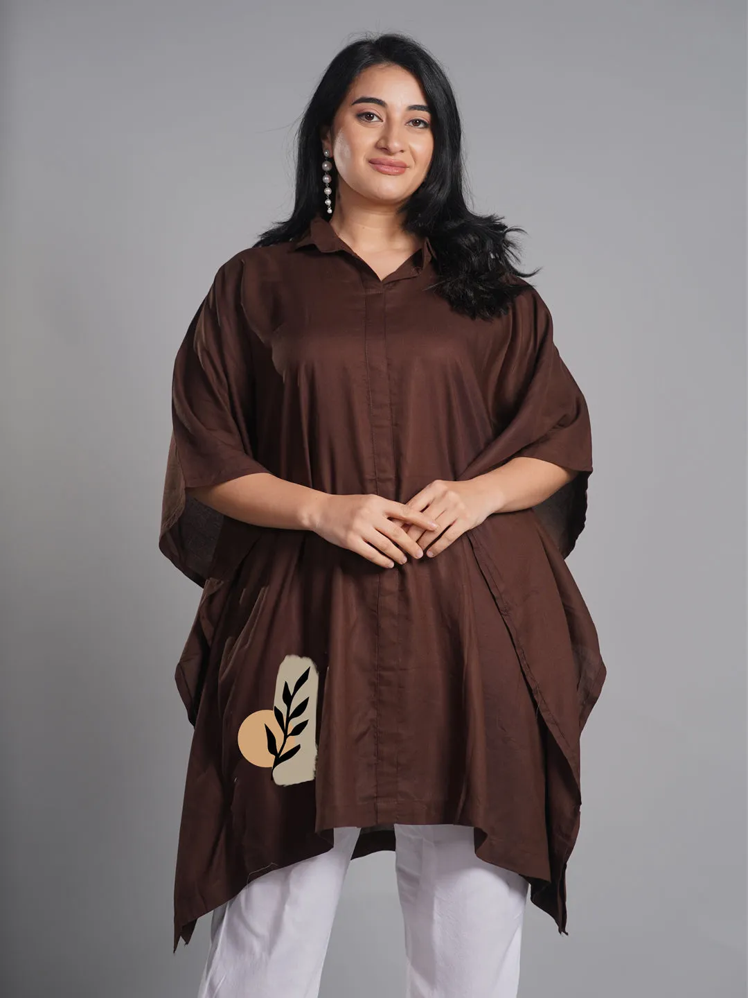 Coffee Rayon ShirtKurta - Registan