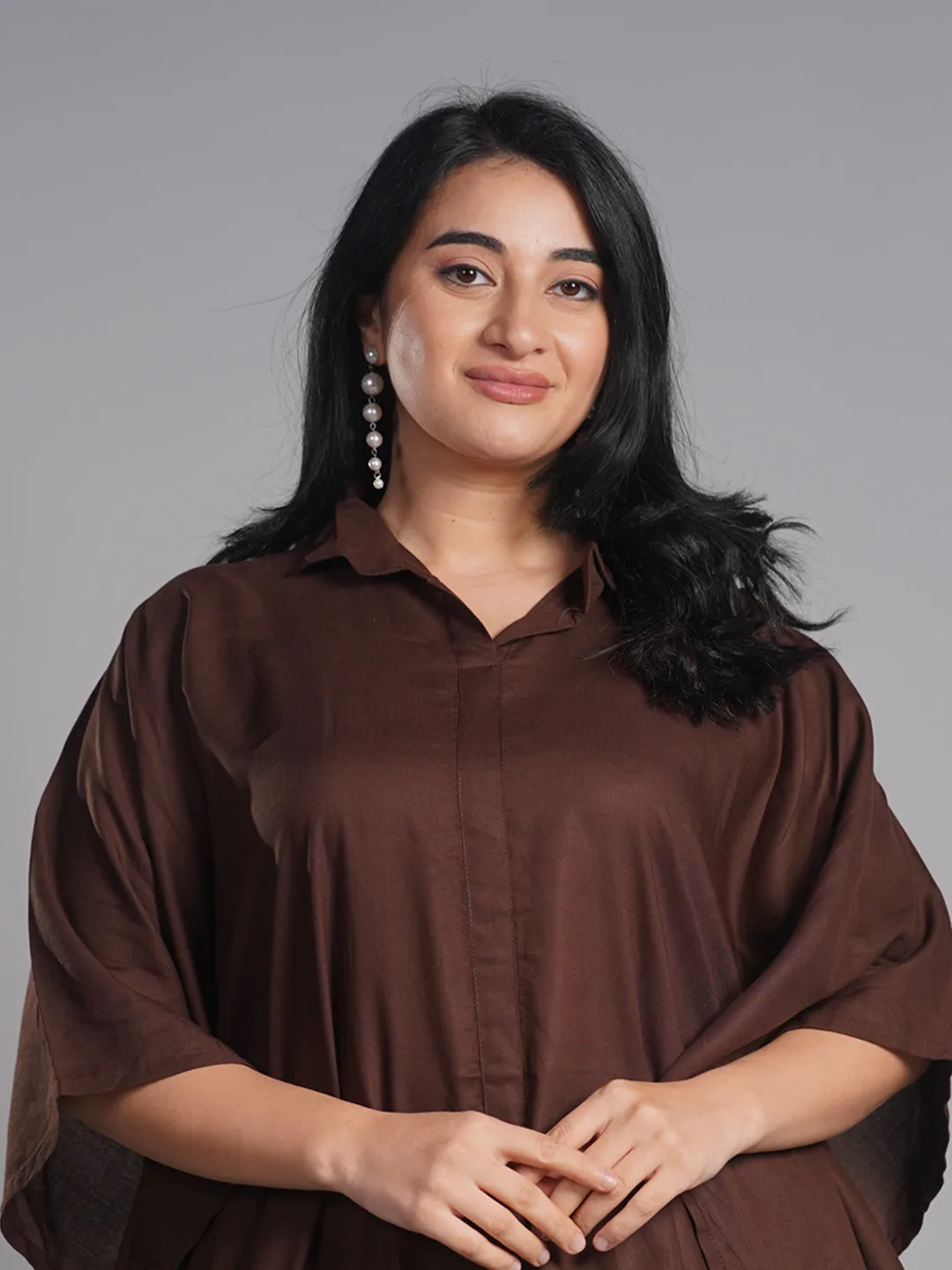 Coffee Rayon ShirtKurta - Registan